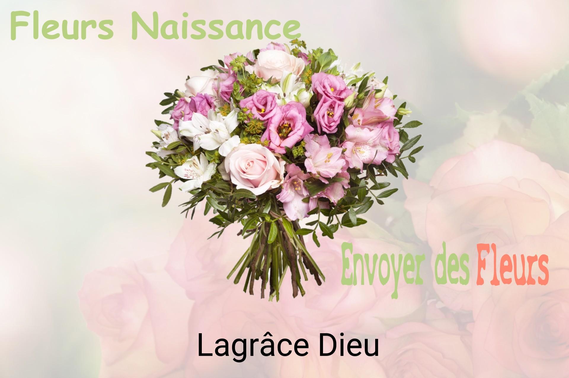 Bouquet de fleurs de naissance livré à Lagrâce-Dieu
